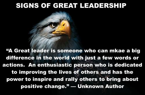 1-Signs of a Great Leader