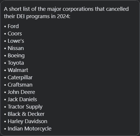 Coroporations Cancelling dei