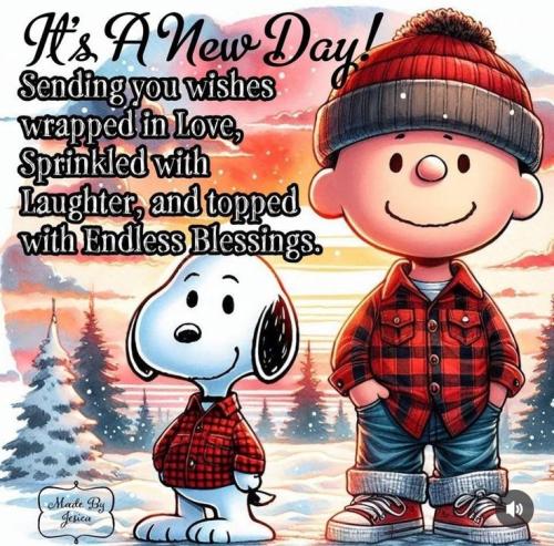 morning winter snoopy 2
