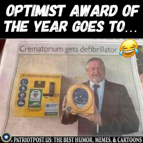 optimist of the yuear award