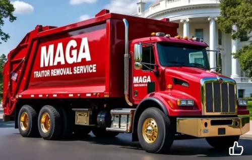 TRUMP GARBAGE TRUCK 7777777777777777777