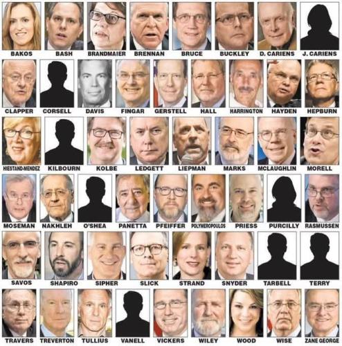 The list of  51 being stripped of their security clearance