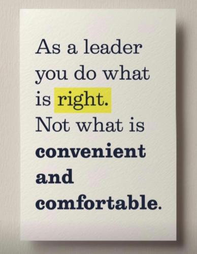 1-Leadership & Comfortable