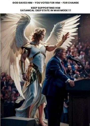 god saved trump to save us