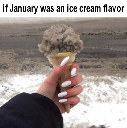 if January was an ice cream flavor