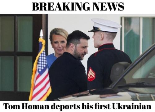 Breaking News Tom Homan deports his first Ukrainian