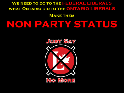 We need to do to the FEDERAL LIBERALS