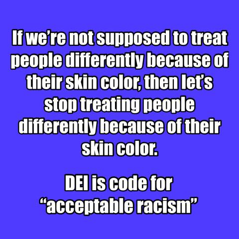 dei is acceptable racism