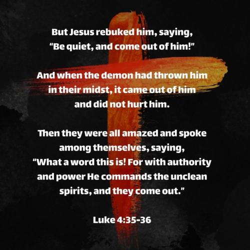 Luke 4 35-36