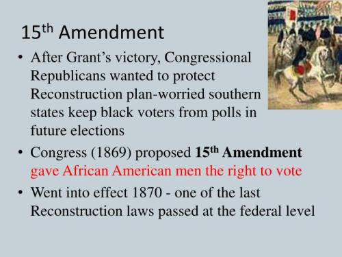 15 TH AMENDMENT