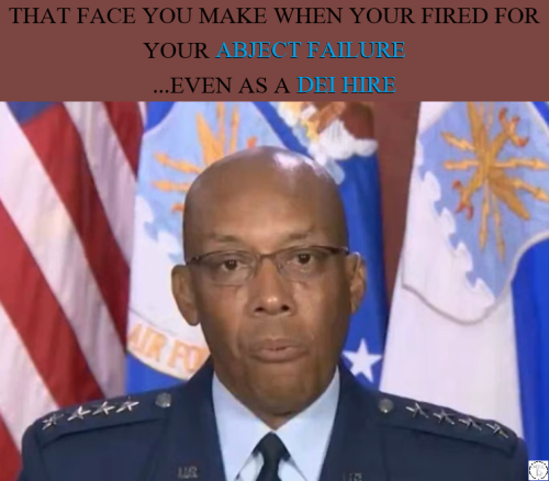 dei hire general cq brown fired