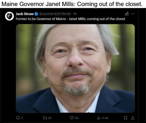 Maine Governor Janet Mills coming out of the closet.960px