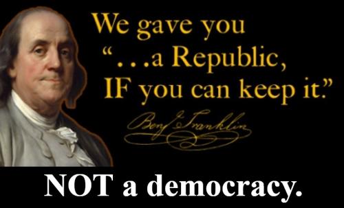 NOT a democracy I've got news for you. REAL Americans are Republicans.960px