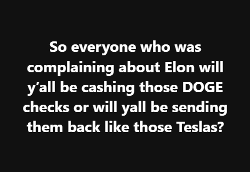 What About Your Check