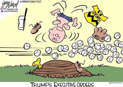 Peanuts Charlie Brown Trump's executive orders