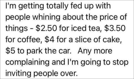 inviting poeple over