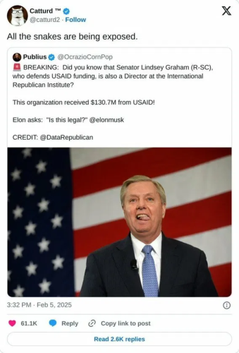 All the snakes are being exposed Lindsay Graham