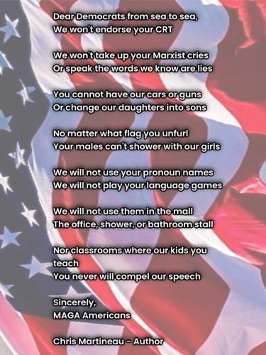 DEAR DEMONRATS POEM