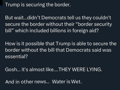 demokkkrats lie and water is wet