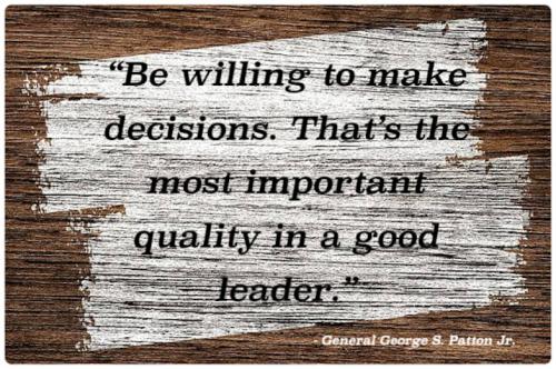 1-Willing to Make Decisions