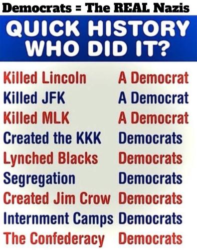 History Trivia who did it Democrats = The REAL Nazis.960px