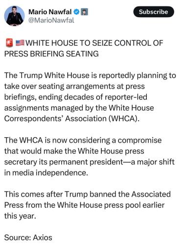 Oh please eliminate cnn & msnbc don't let them in