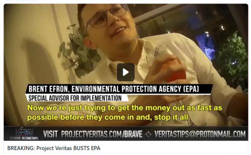 Project Veritas BUSTS EPA screenshot