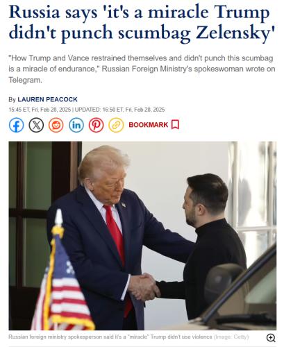 Miracle Trump didn't punch Zelensky