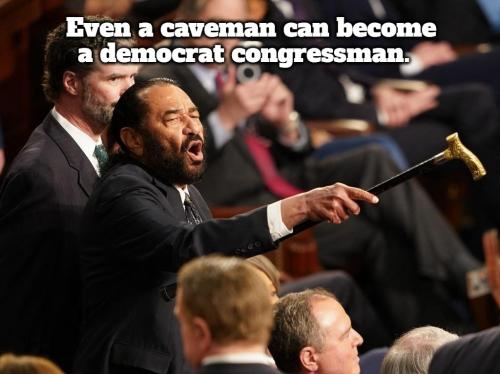 Even a caveman can become a democrat congressman.1024px