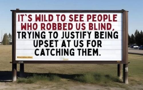 Justifing Being Caught