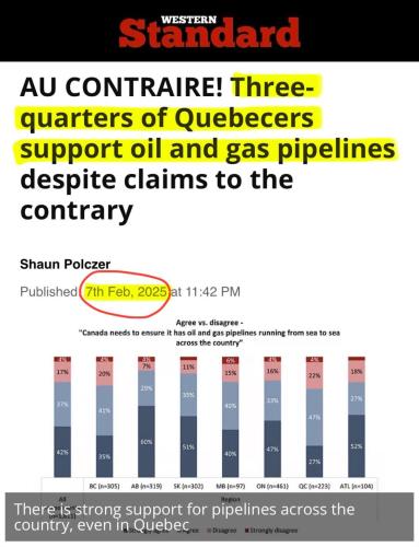 quebeckers want pipelines