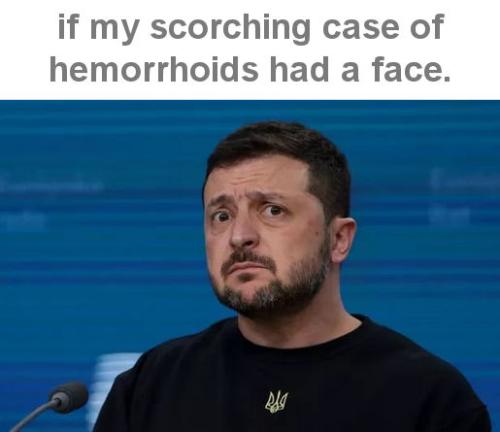 if my scorching case of hemorrhoids had a face