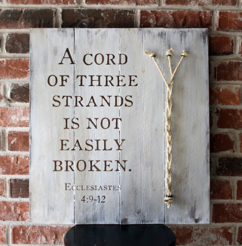 Eccl. 4;9-12 -- Three Cord Bind