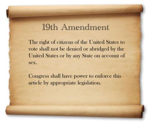 19 AMENDMENT