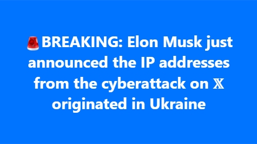 The Cyberattack On X