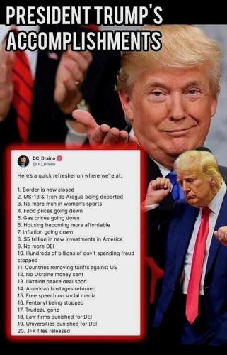 trump accomplishements