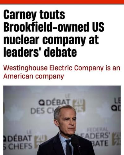 carney touts brookfield