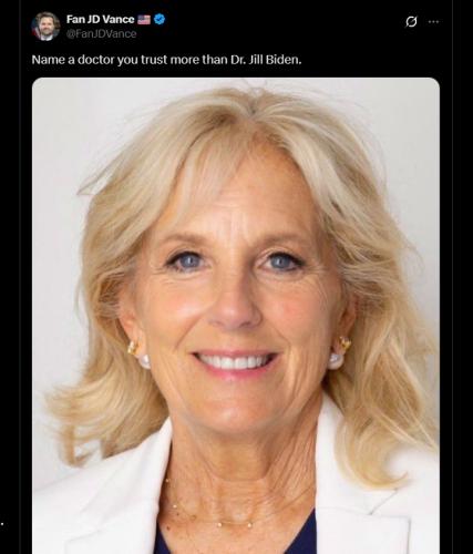 JD Vance tweet name a doctor