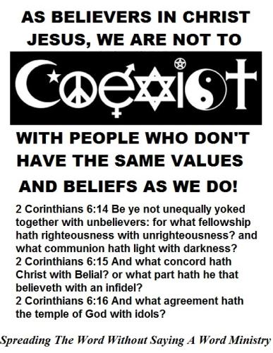 COEXIST CHRISTIANS