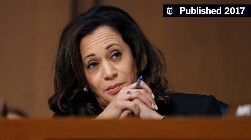 KAMALA HARRIS  BRUSHED OFF