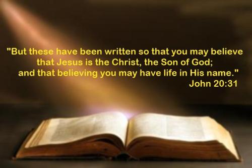 John 20 31 - Bible Inspired By God
