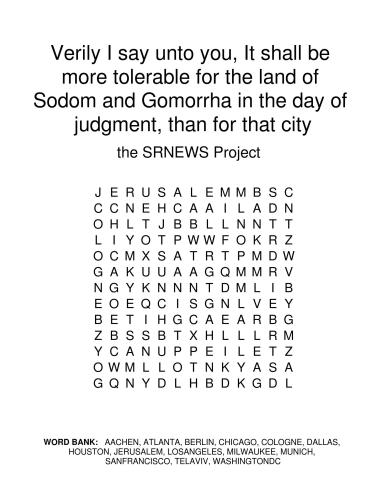 VerilyISayUntoYouItShallBeMoreTolerableForTheLandOfSodomAndGomorrhaInTheDayOfJudgmentThanForThatCity
