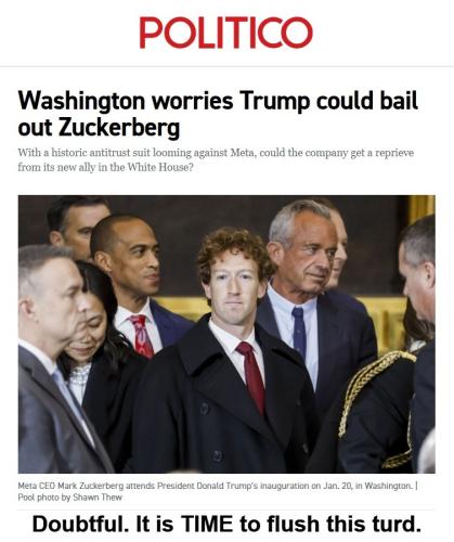 Flush this turd Zuckerberg