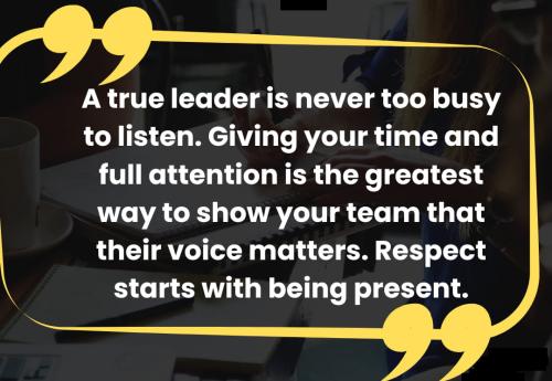 1-Leaders Give Your Time!