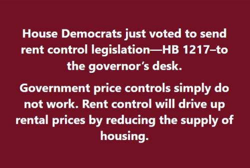 Democrats Rent Control Bill