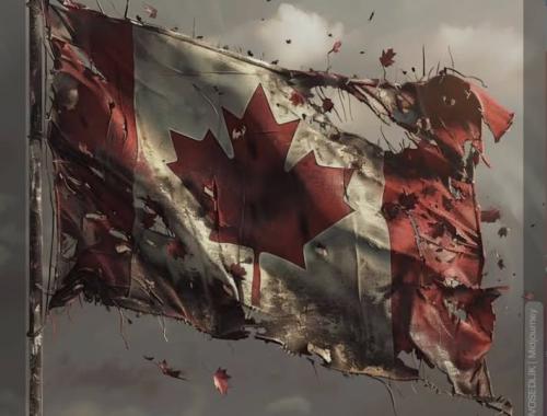 canadian flag in taters