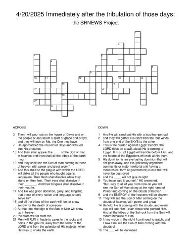 4202025ImmediatelyAfterTheTribulationOfThoseDays