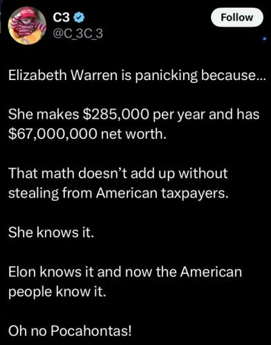 ELIZABETH WARREN MILLLLLLIONS