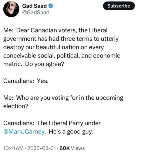 dear canadian voters