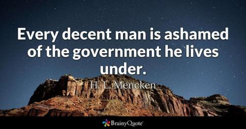 HL Mencken Ashamed